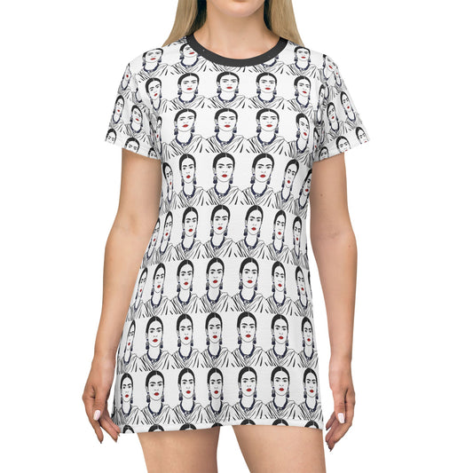 Frida Kahlo T-Shirt Dress (AOP)
