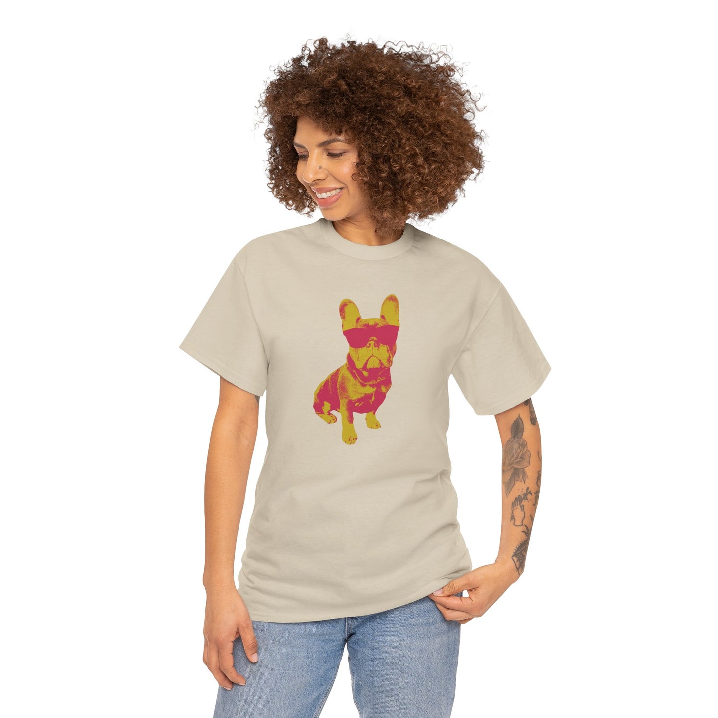 French Buldog Unisex Heavy Cotton Tee