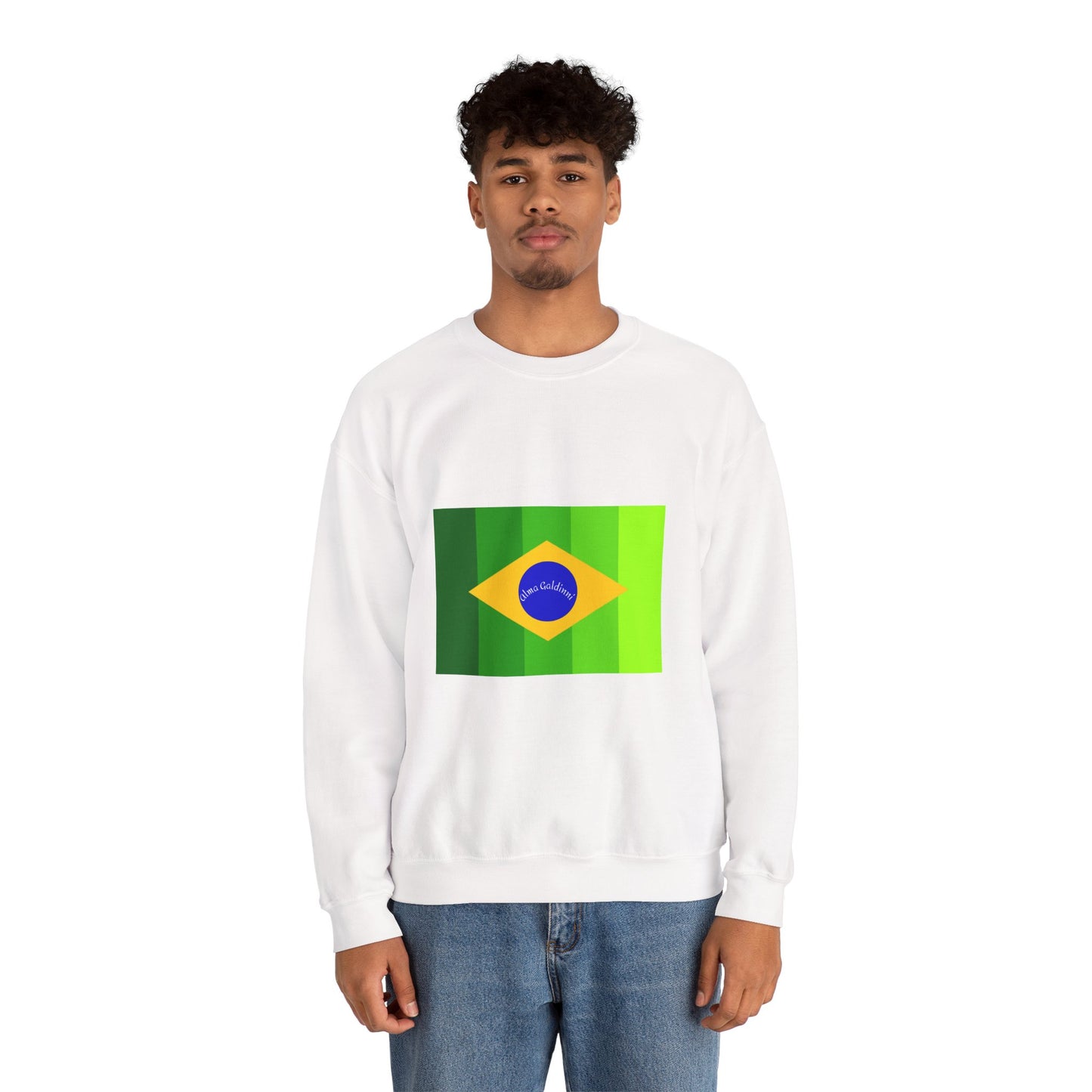 Brazilian flag Unisex Heavy Blend™ Crewneck Sweatshirt