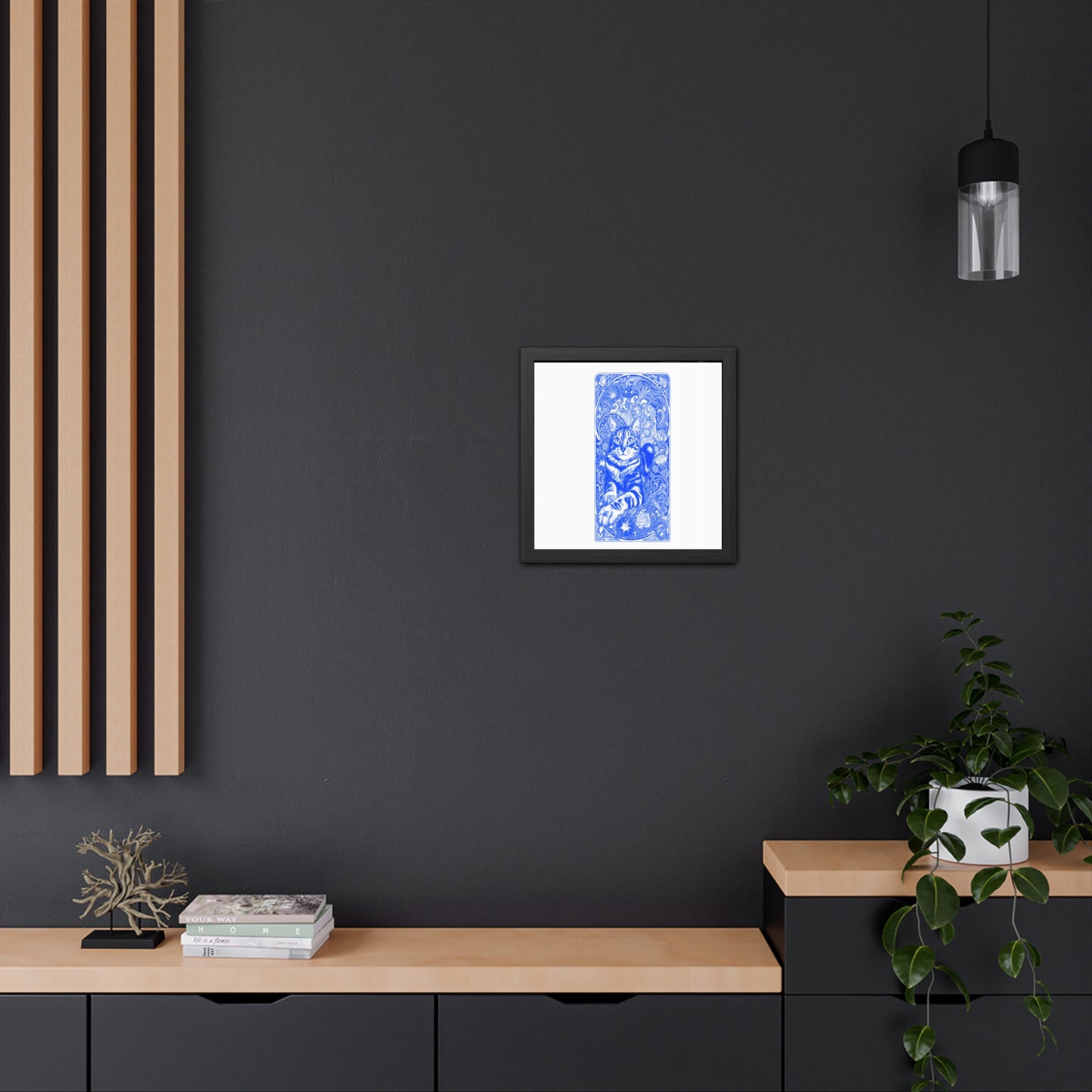 Art Nouveaux Cat Framed Posters