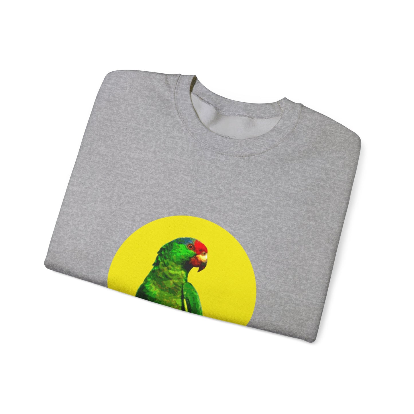 Vibrant Parrot Sweatshirt, Colorful Bird Apparel, Nature Lover Gift, Animal Print Crewneck, Casual Wear, Eco-Friendly Fashion