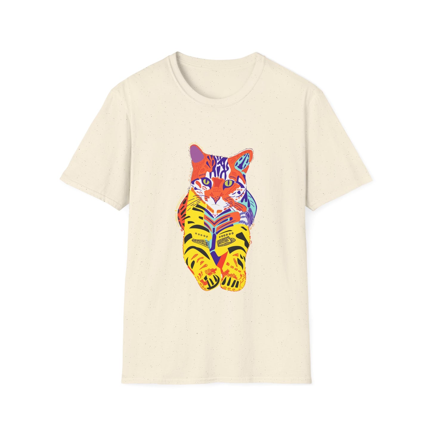 Vibrant Tiger Graphic Unisex Softstyle T-Shirt