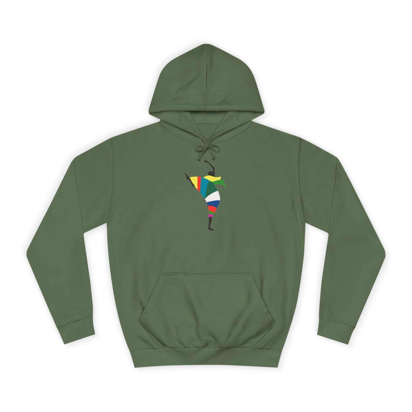 Colorful Dancer Unisex College Hoodie - Stylish Daily Wear