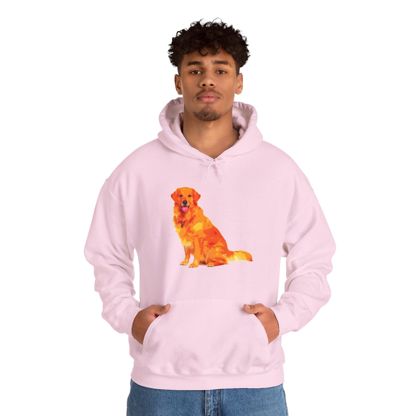 Vibrant Golden Retriever Hoodie, Pet Lover Gift, Cozy Sweatshirt, Animal Art Apparel, Dog Mom Outfit, Christmas Wear, Cute Canine Fashion