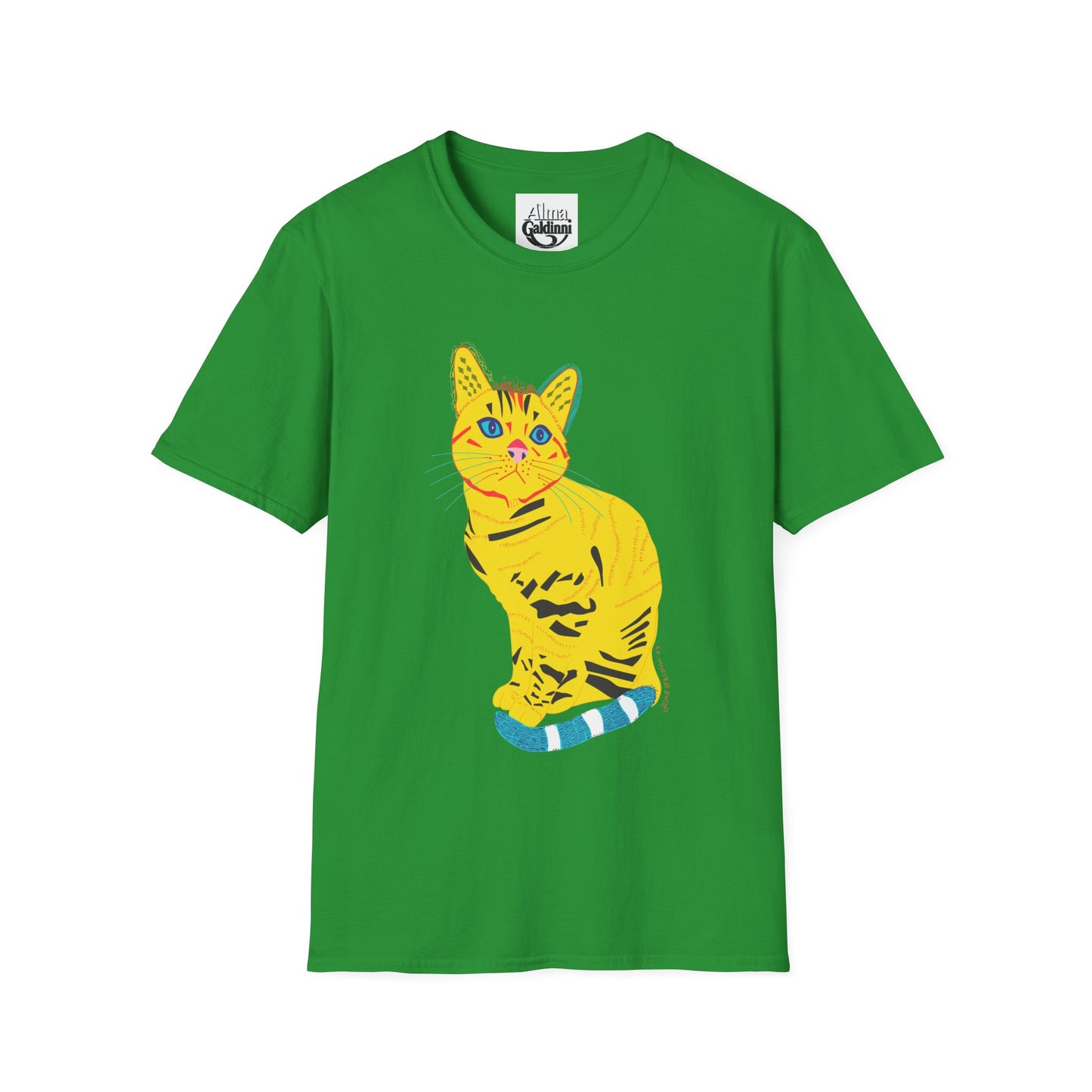 Yellow Cat Unisex Softstyle T-Shirt