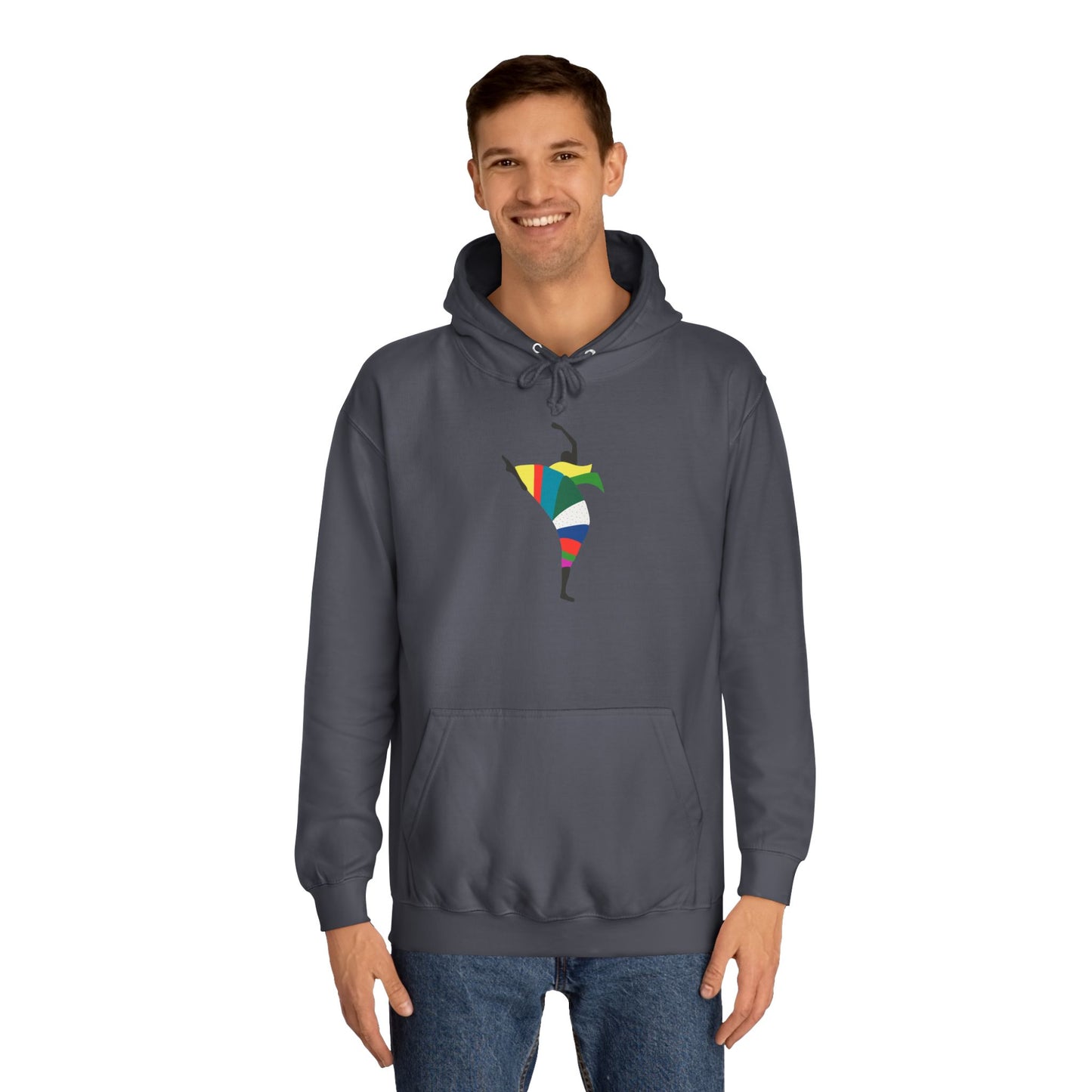 Colorful Dancer Unisex College Hoodie - Stylish Daily Wear