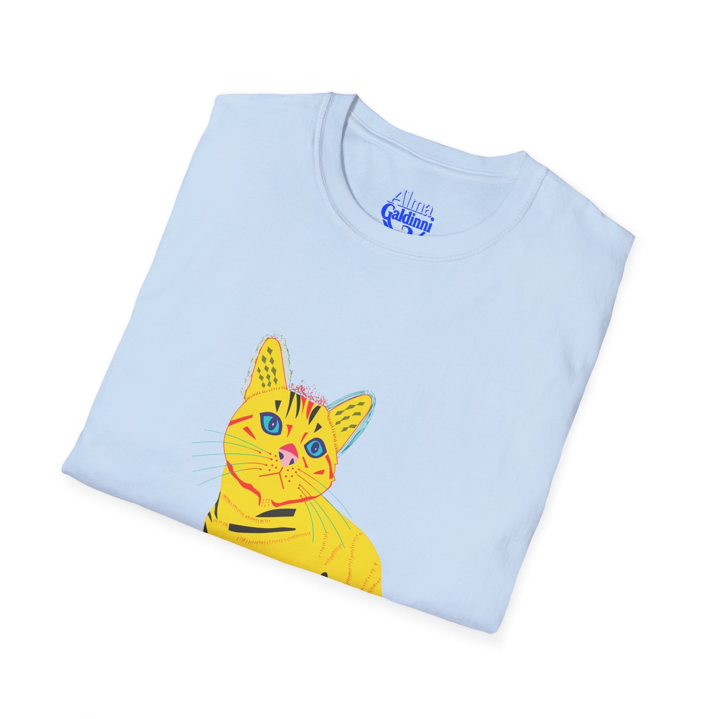 Yellow Cat Unisex Softstyle T-Shirt