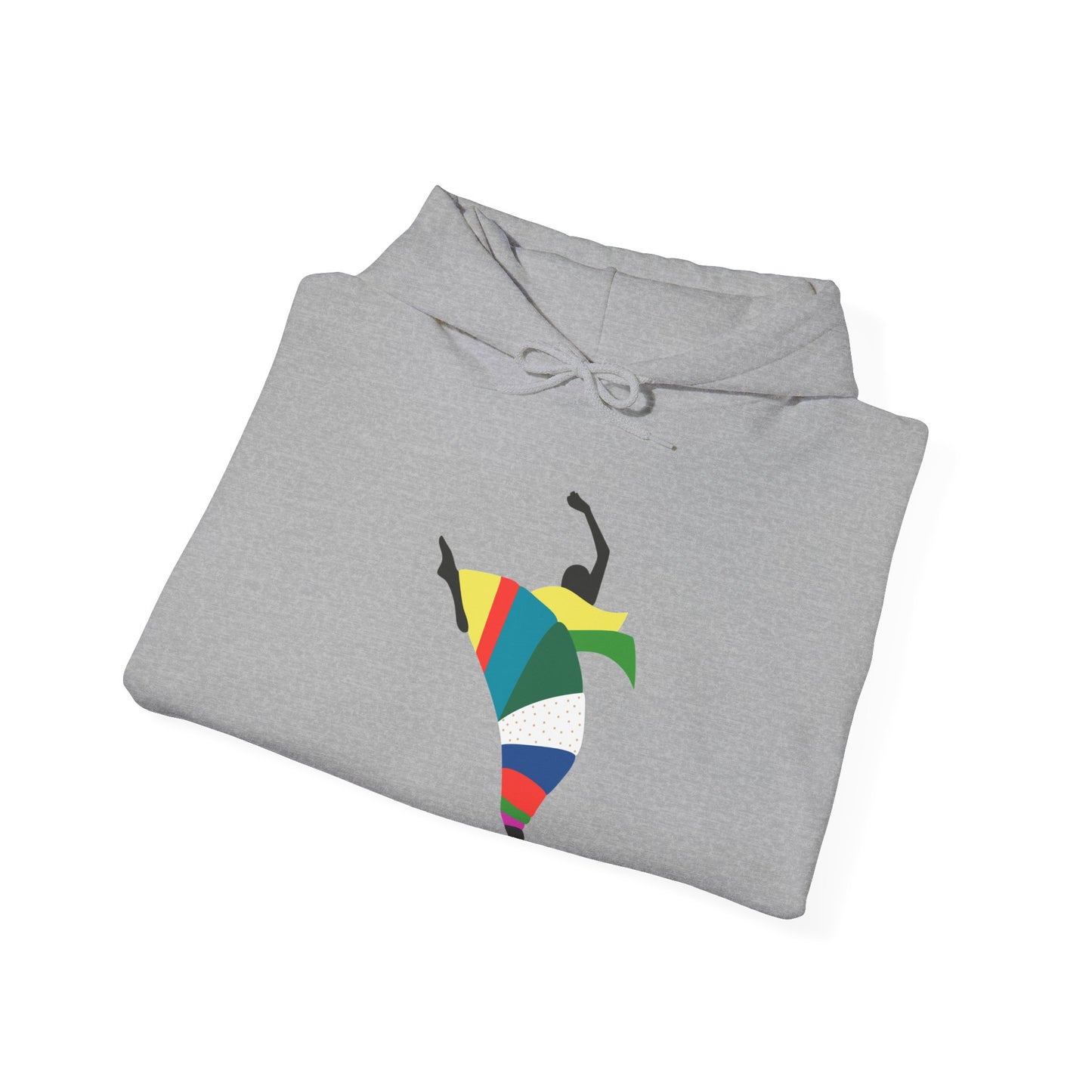 Dance is Organism Unisex Hooded Sweatshirt - Colorful Artistic Dance Design