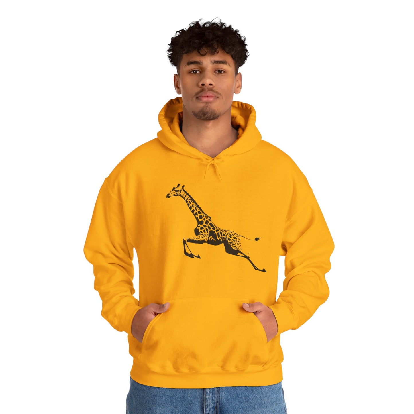 Giraffe Print Hoodie - Cozy Gift for Animal Lovers, Unisex Sweatshirt, Wildlife Fashion, Nature Gift, Unique Apparel