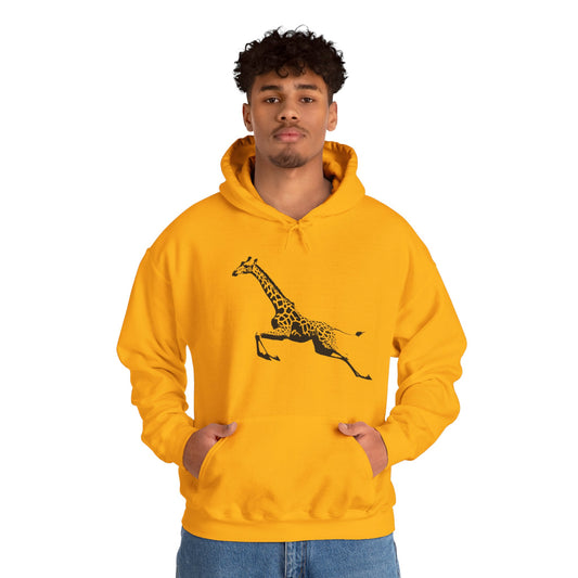Giraffe Print Hoodie - Cozy Gift for Animal Lovers, Unisex Sweatshirt, Wildlife Fashion, Nature Gift, Unique Apparel