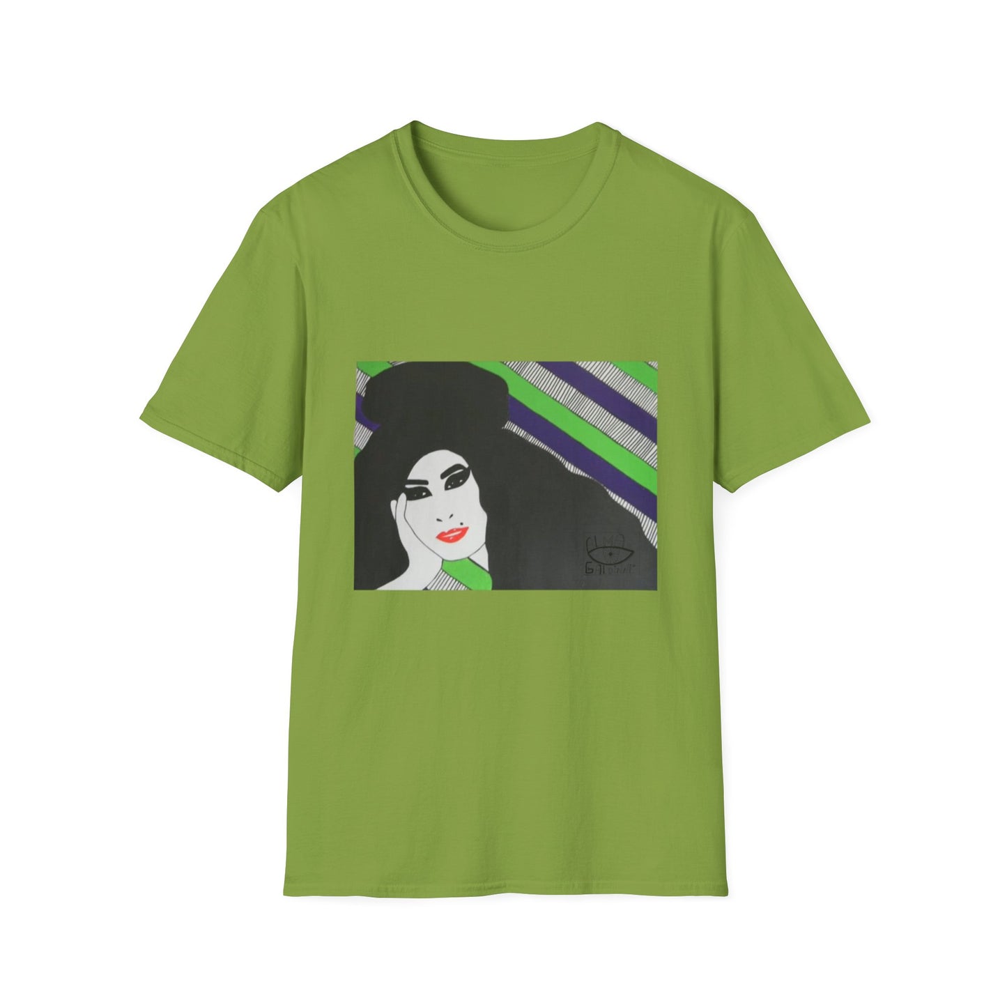 Artistic Amy Portrait T-Shirt, Casual Wear, Unique Gift, Pop Culture Apparel, Unisex Fashion, Everyday Comfort
