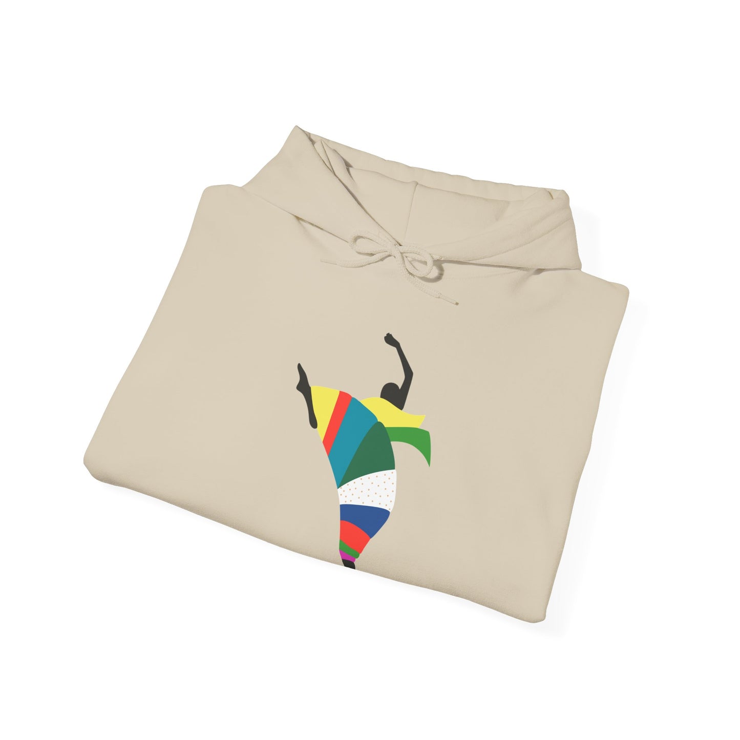 Dance is Organism Unisex Hooded Sweatshirt - Colorful Artistic Dance Design