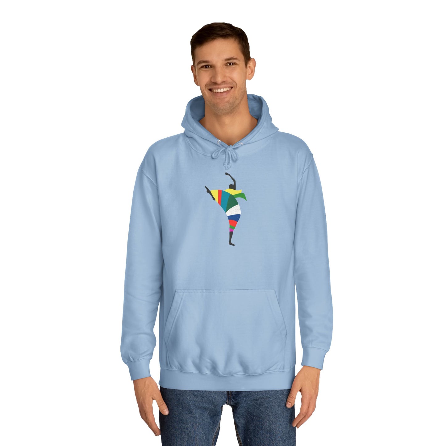Colorful Dancer Unisex College Hoodie - Stylish Daily Wear