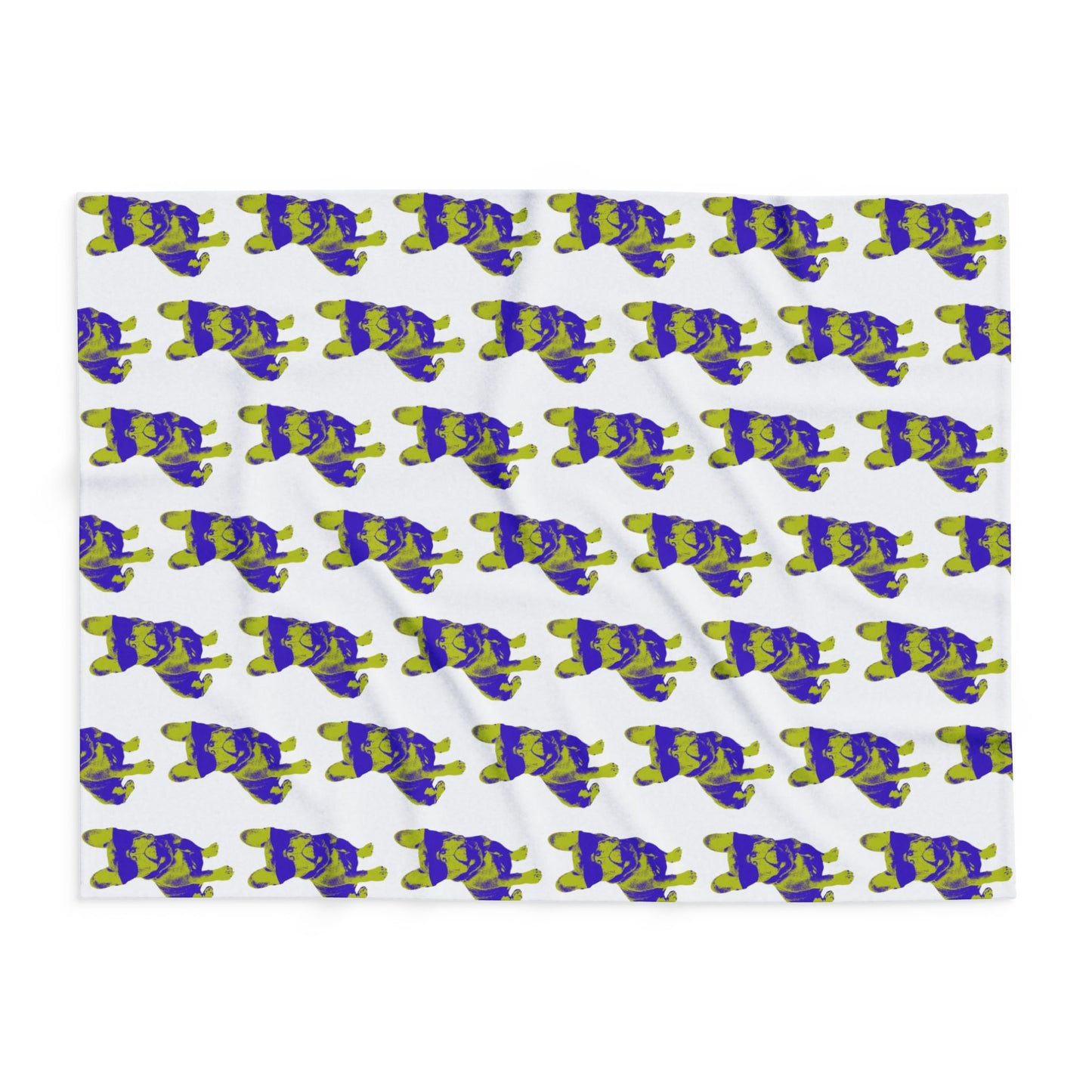 French Buldog Arctic Fleece Blanket