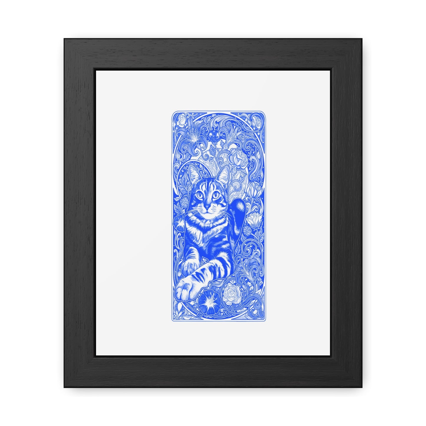 Art Nouveaux Cat Framed Posters