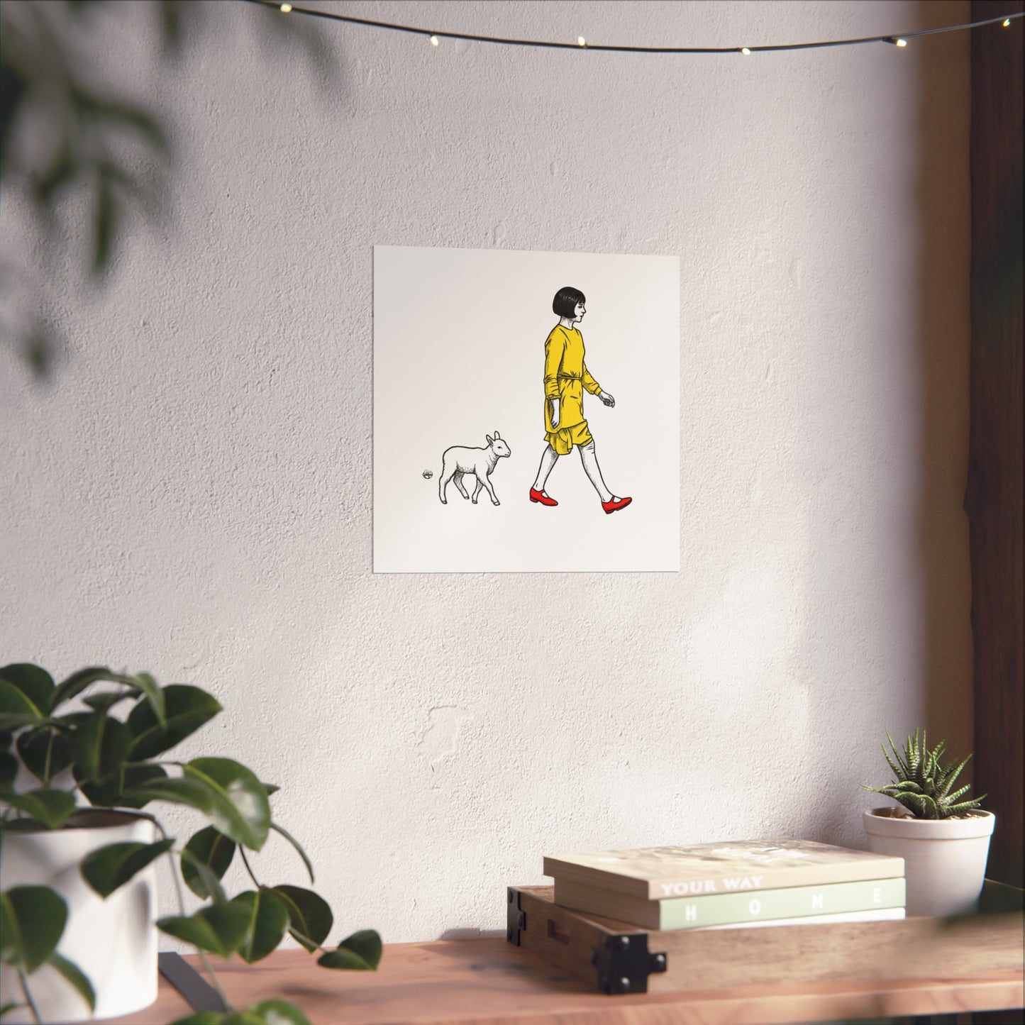 Violet and the lamb Fine Art Posters