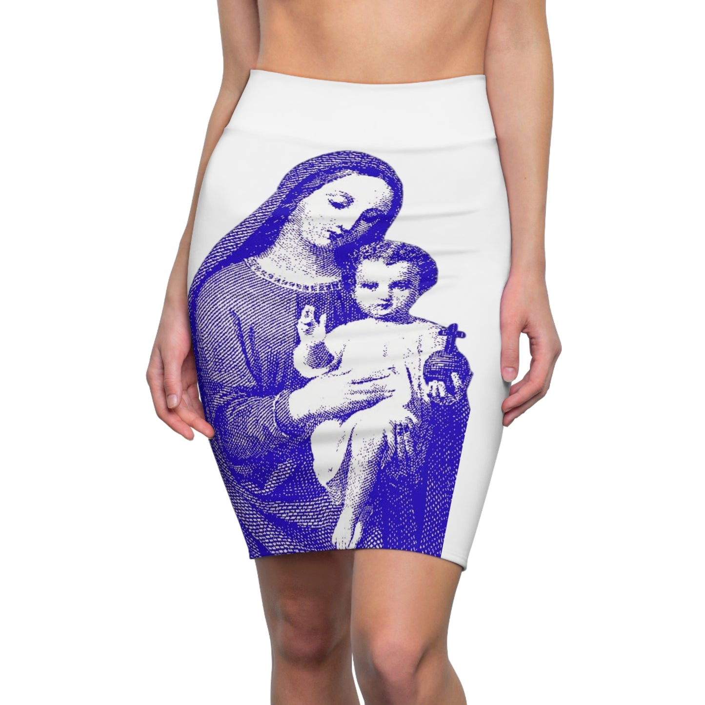 Saint Mary Women's Pencil Skirt (AOP)
