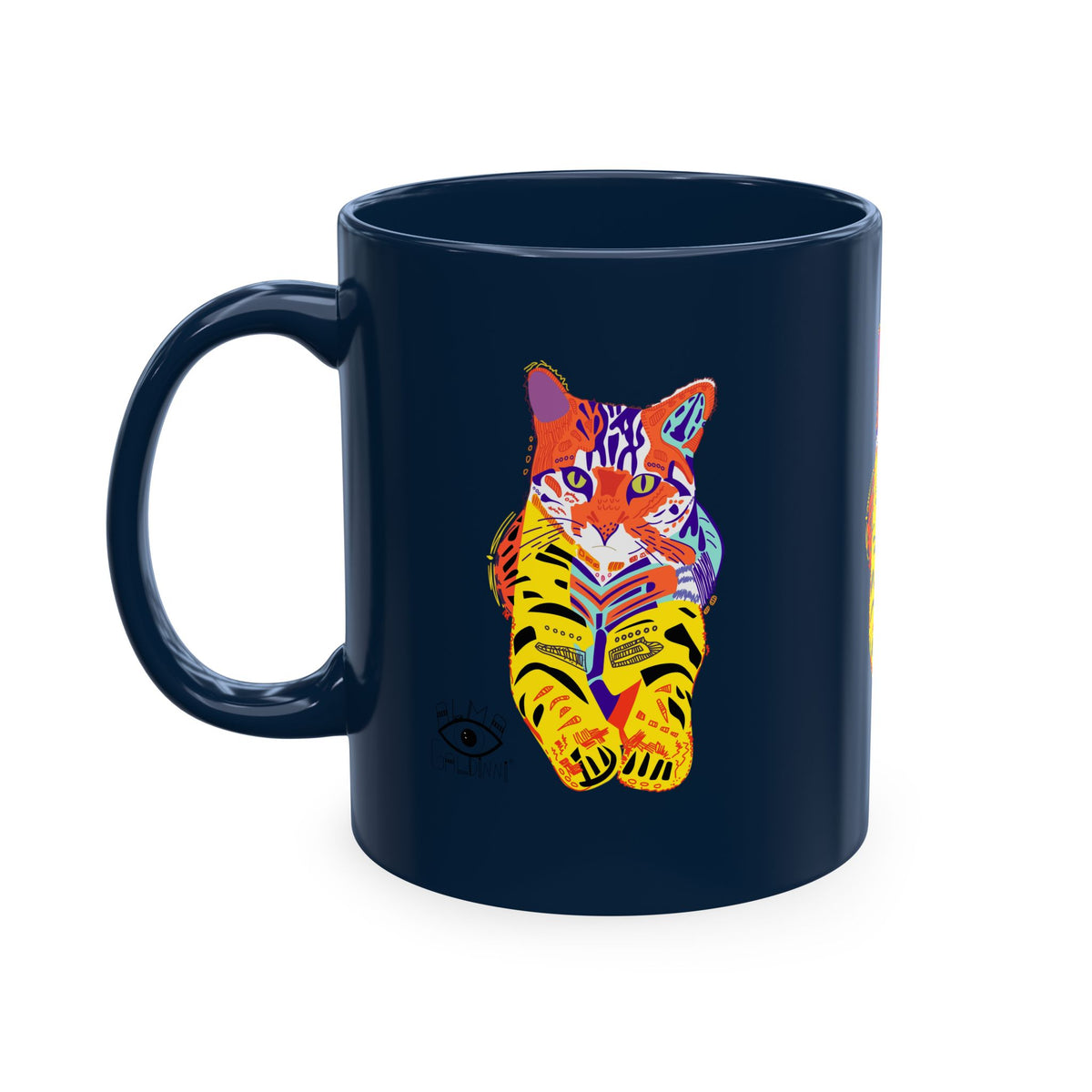 Tiger Cat Traditional Ceramic Mug