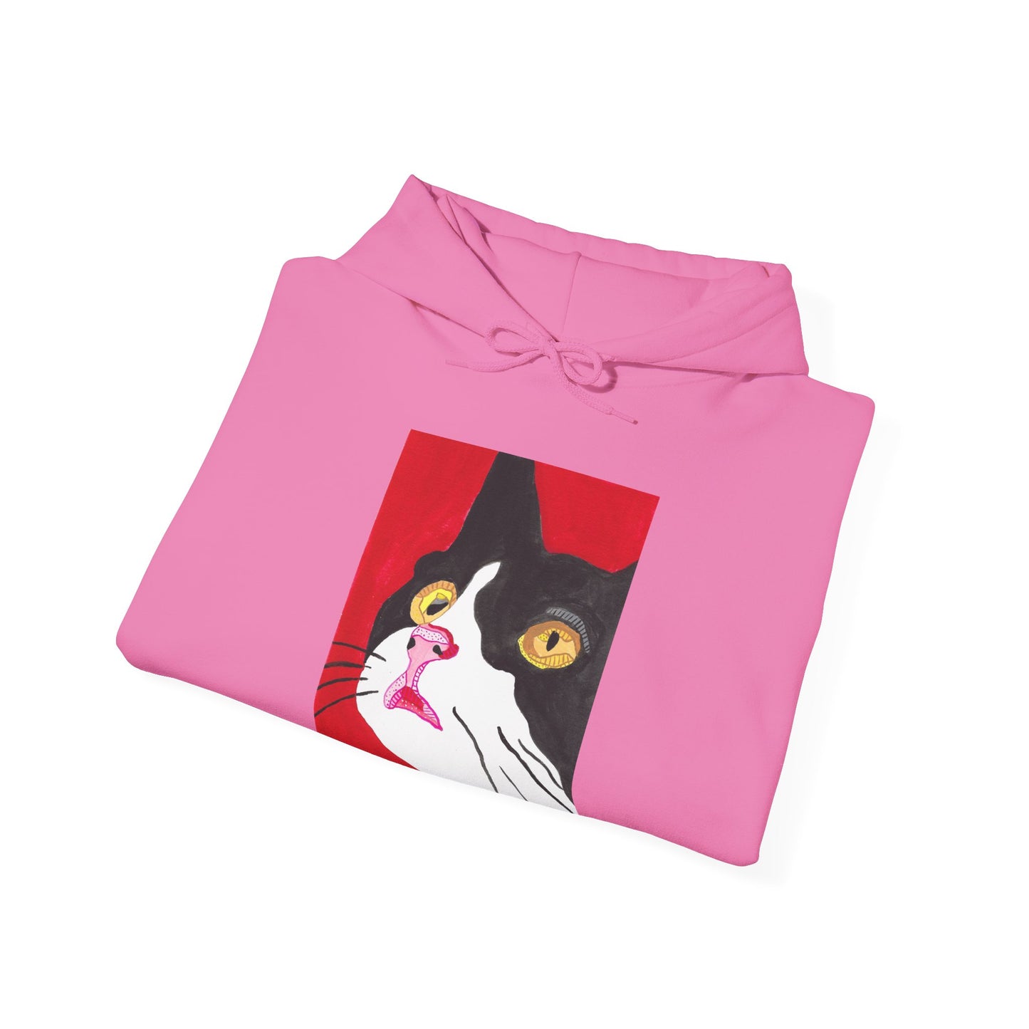 Cat Lover's Unisex Heavy Blend Hoodie - Artistic Cat Design