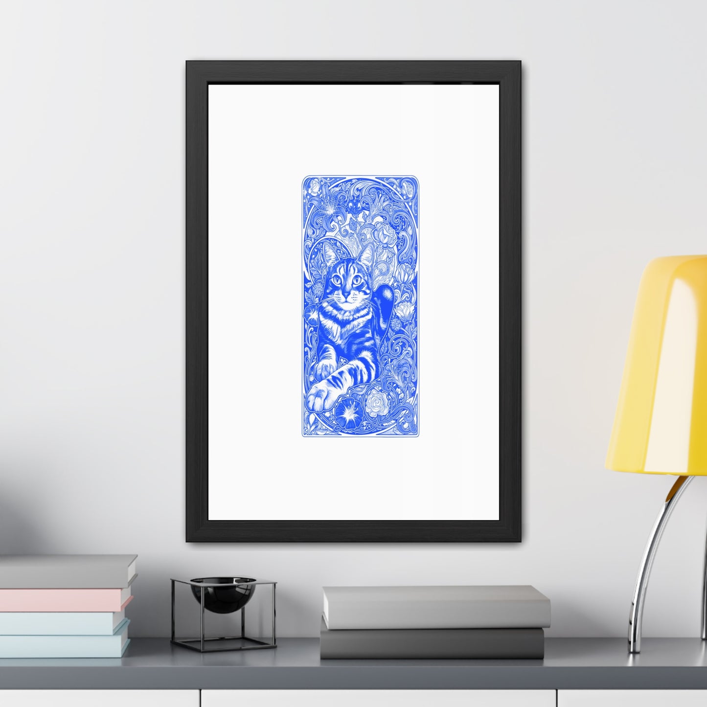 Art Nouveaux Cat Framed Posters