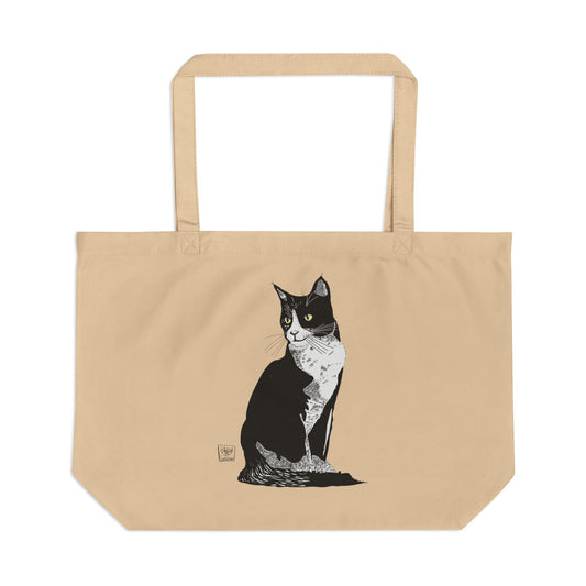 Black Cat Large Eco Tote