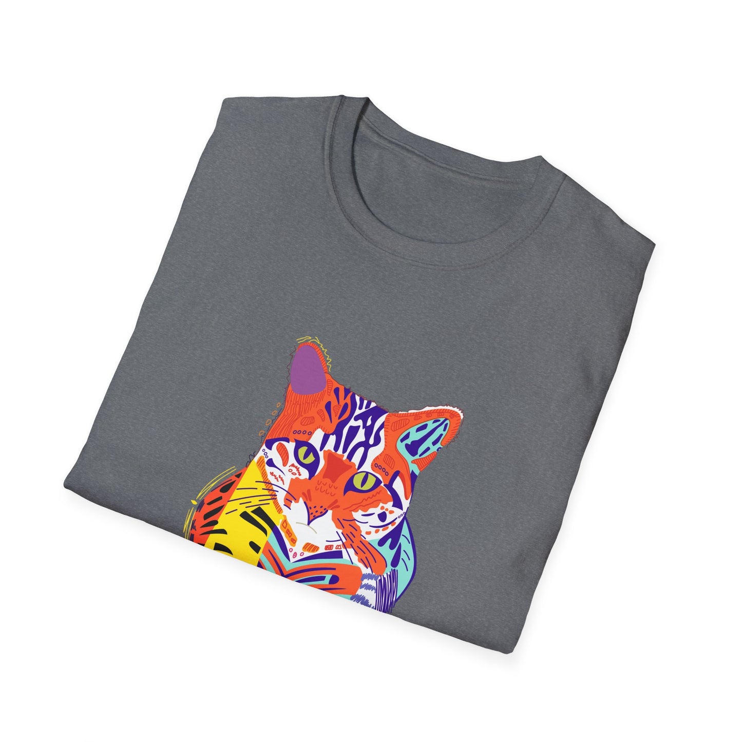 Vibrant Tiger Graphic Unisex Softstyle T-Shirt
