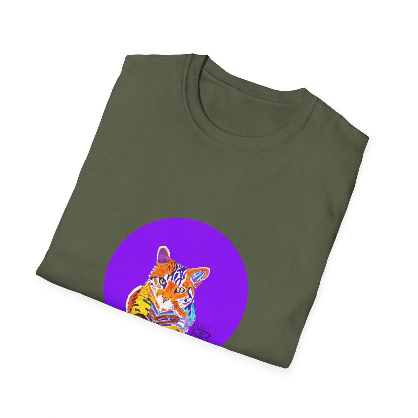 Vibrant Tiger Graphic T-Shirt, Colorful Art Tee for Animal Lovers, Unique Gift for Birthdays and Special Occasions, Unisex Softstyle Tee