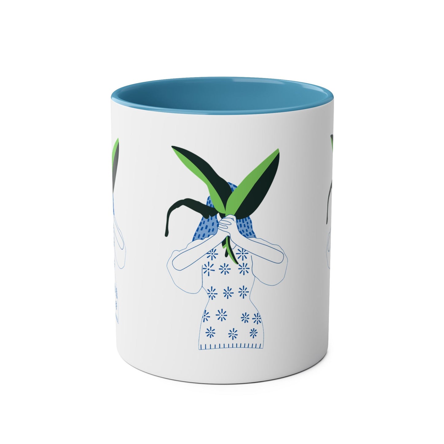 Mother Nature Two-Tone Coffee Mugs, 11oz