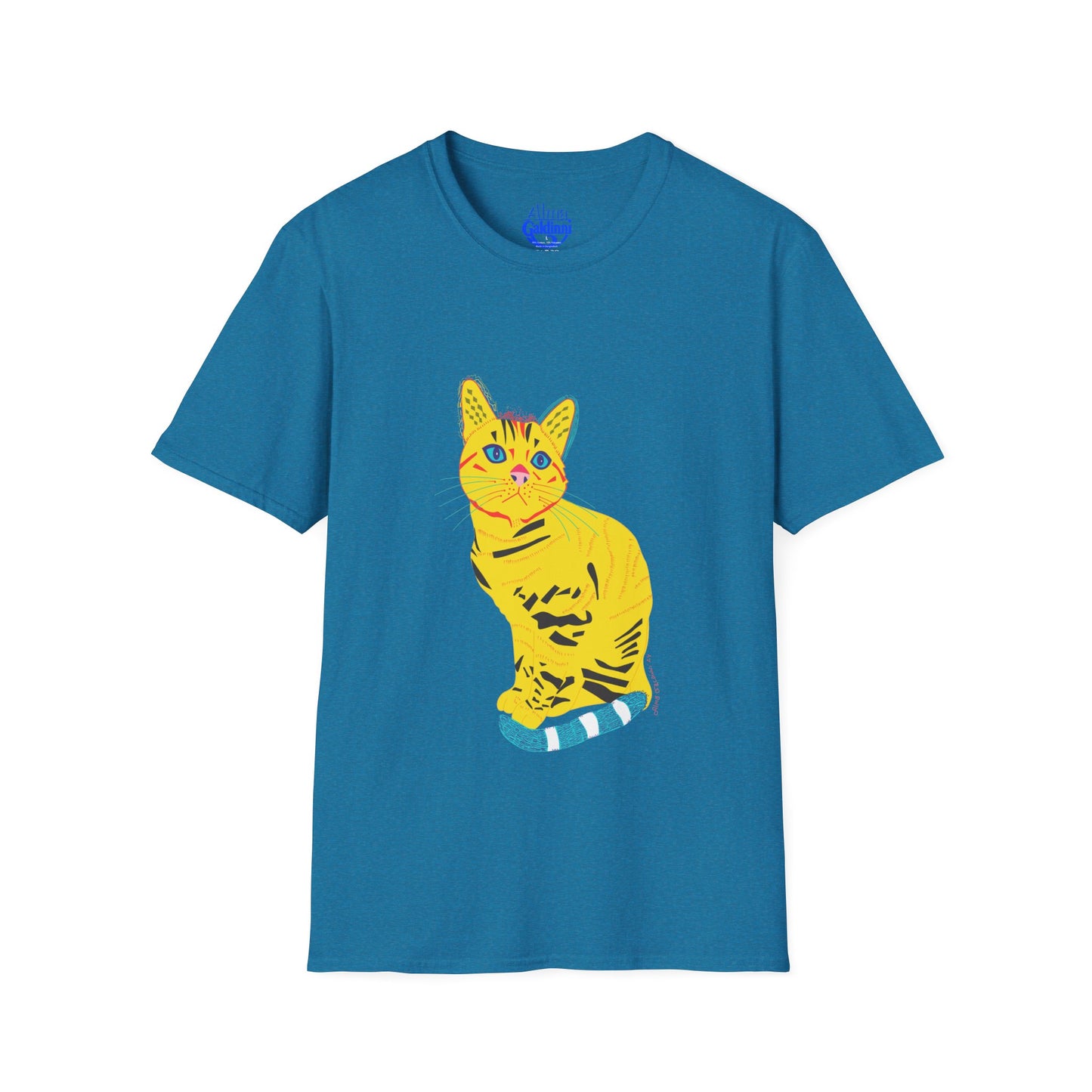 Yellow Cat Unisex Softstyle T-Shirt