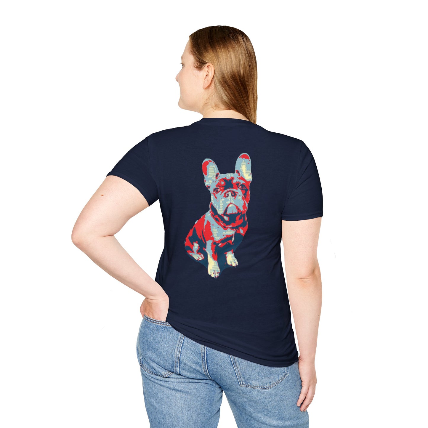 French Buldog Unisex Softstyle T-Shirt