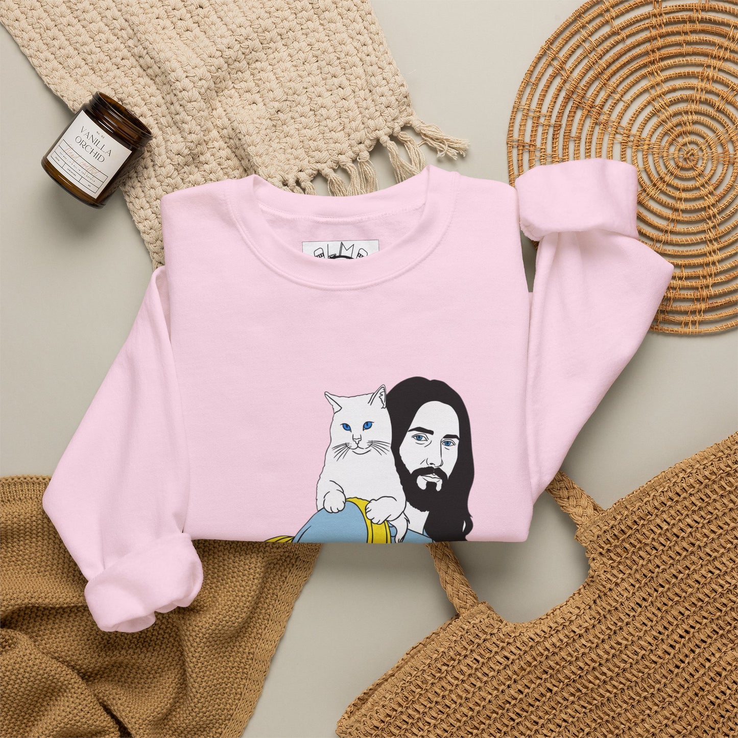 Jeus and cat Unisex Heavy Blend™ Crewneck Sweatshirt