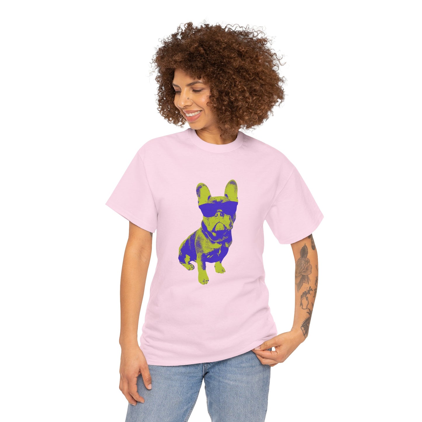 French Buldog Unisex Heavy Cotton Tee