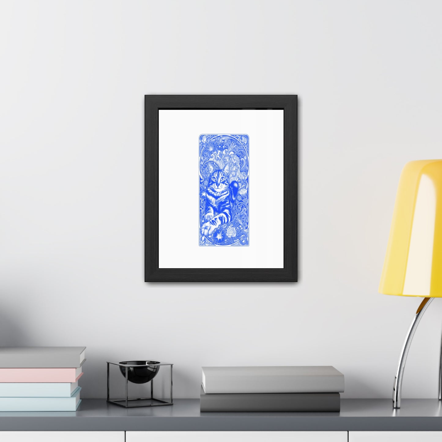 Art Nouveaux Cat Framed Posters