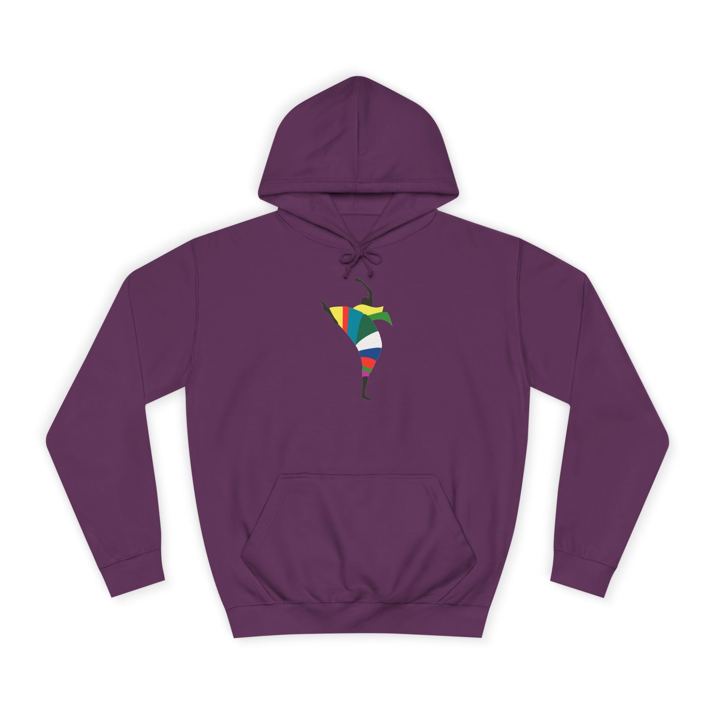 Colorful Dancer Unisex College Hoodie - Stylish Daily Wear