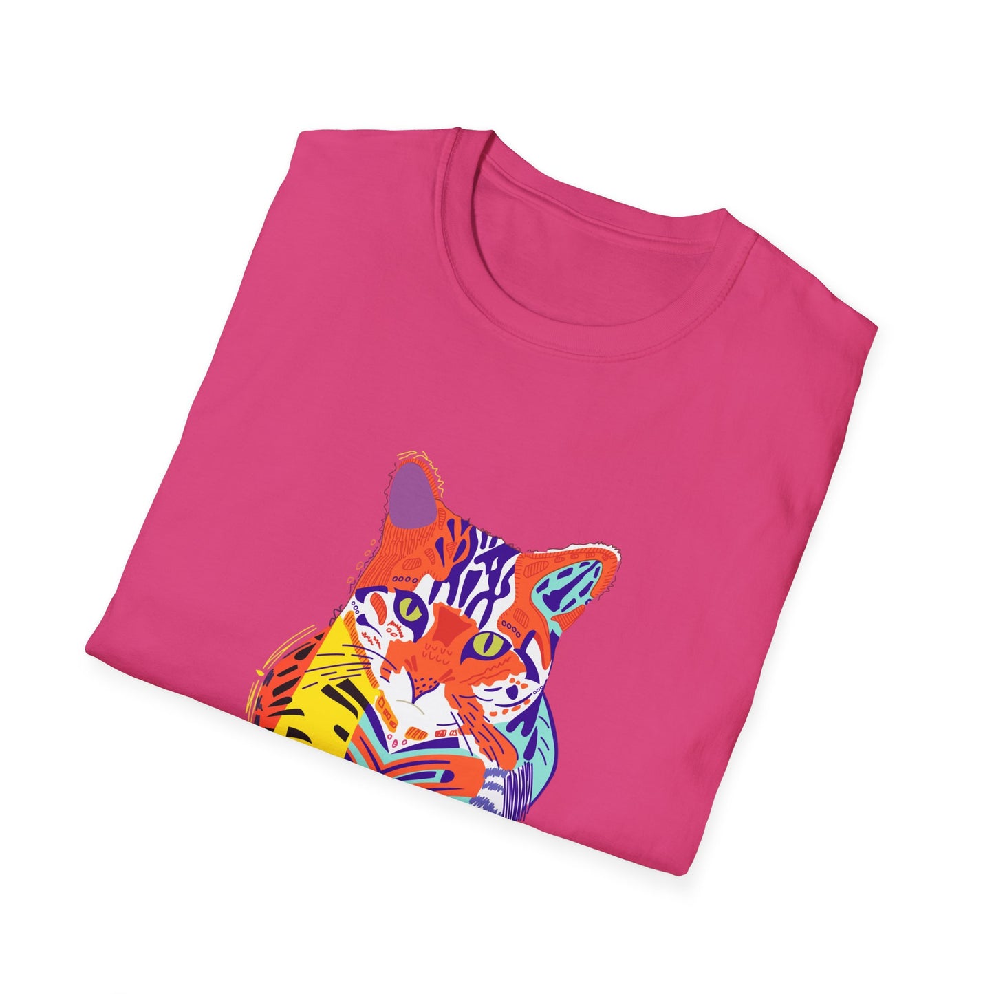 Vibrant Tiger Graphic Unisex Softstyle T-Shirt