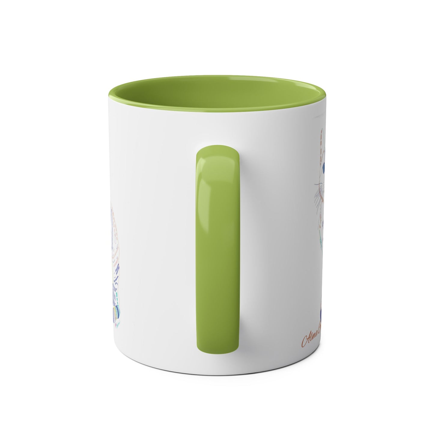 White Cat Mug