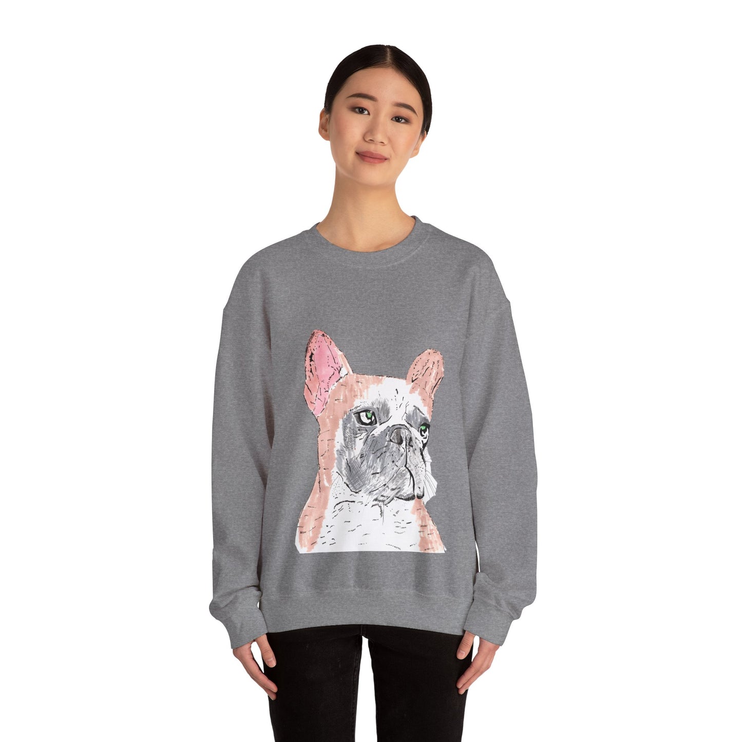 French Bulldog Art Sweatshirt - Cozy Unisex Crewneck for Dog Lovers