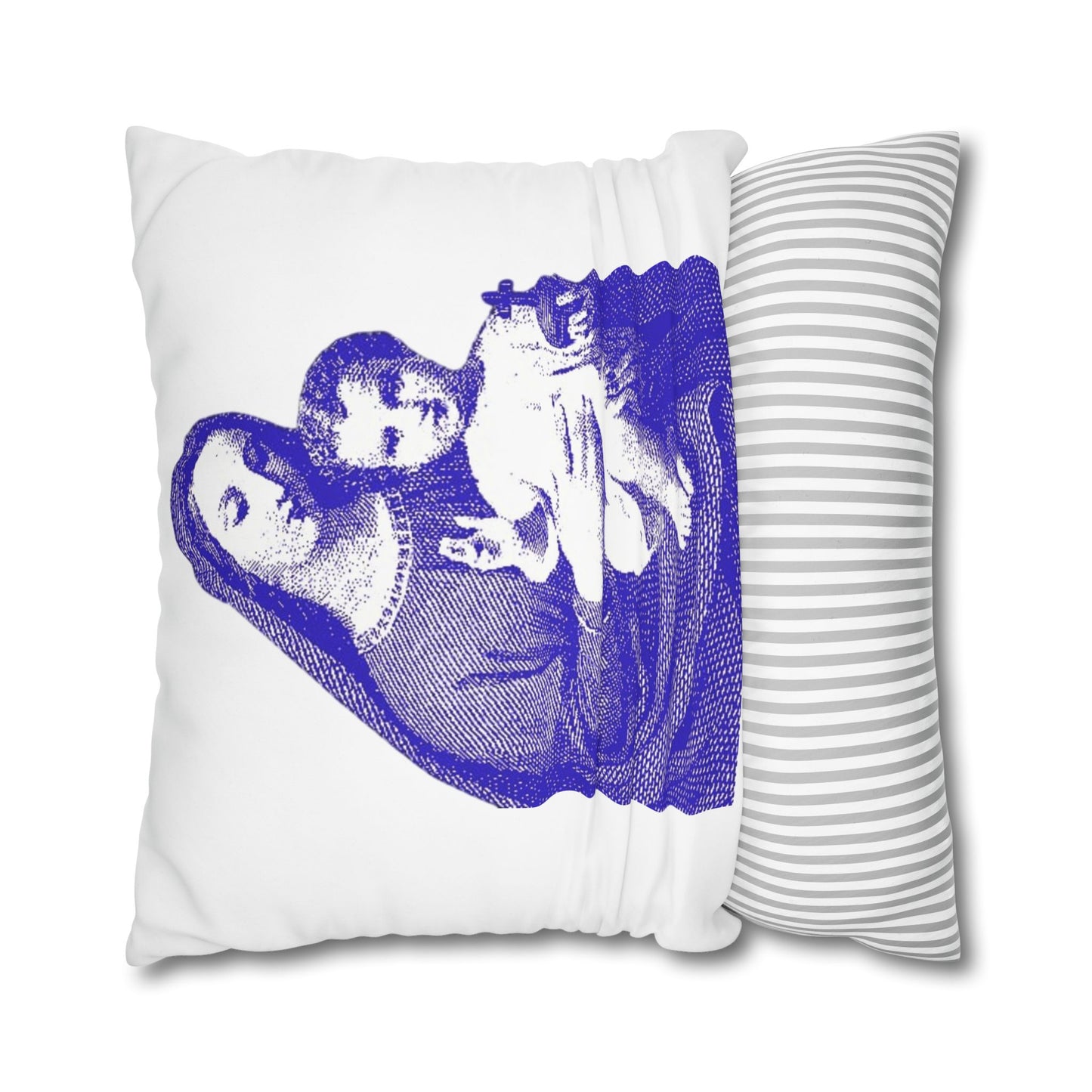 Saint Mary Square Poly Canvas Pillowcase