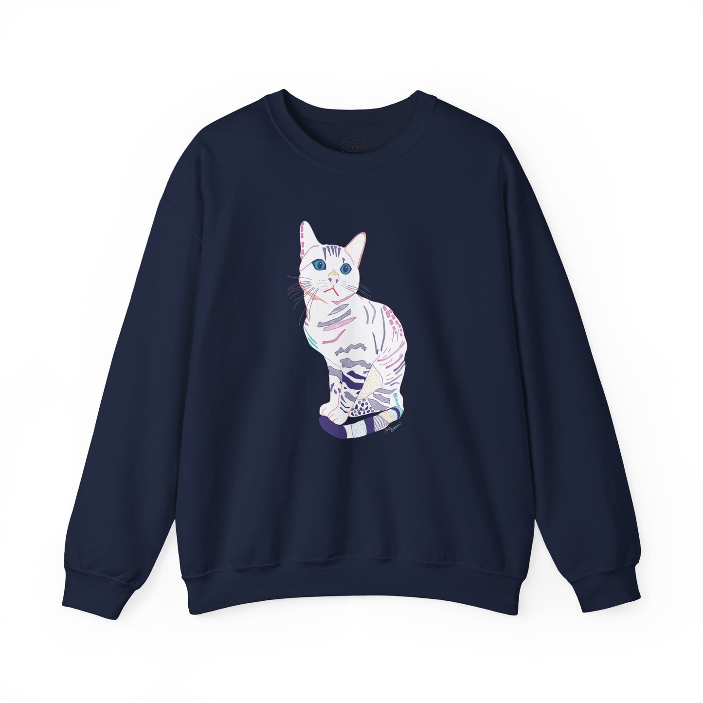 White Cat Unisex Heavy Blend™ Crewneck Sweatshirt