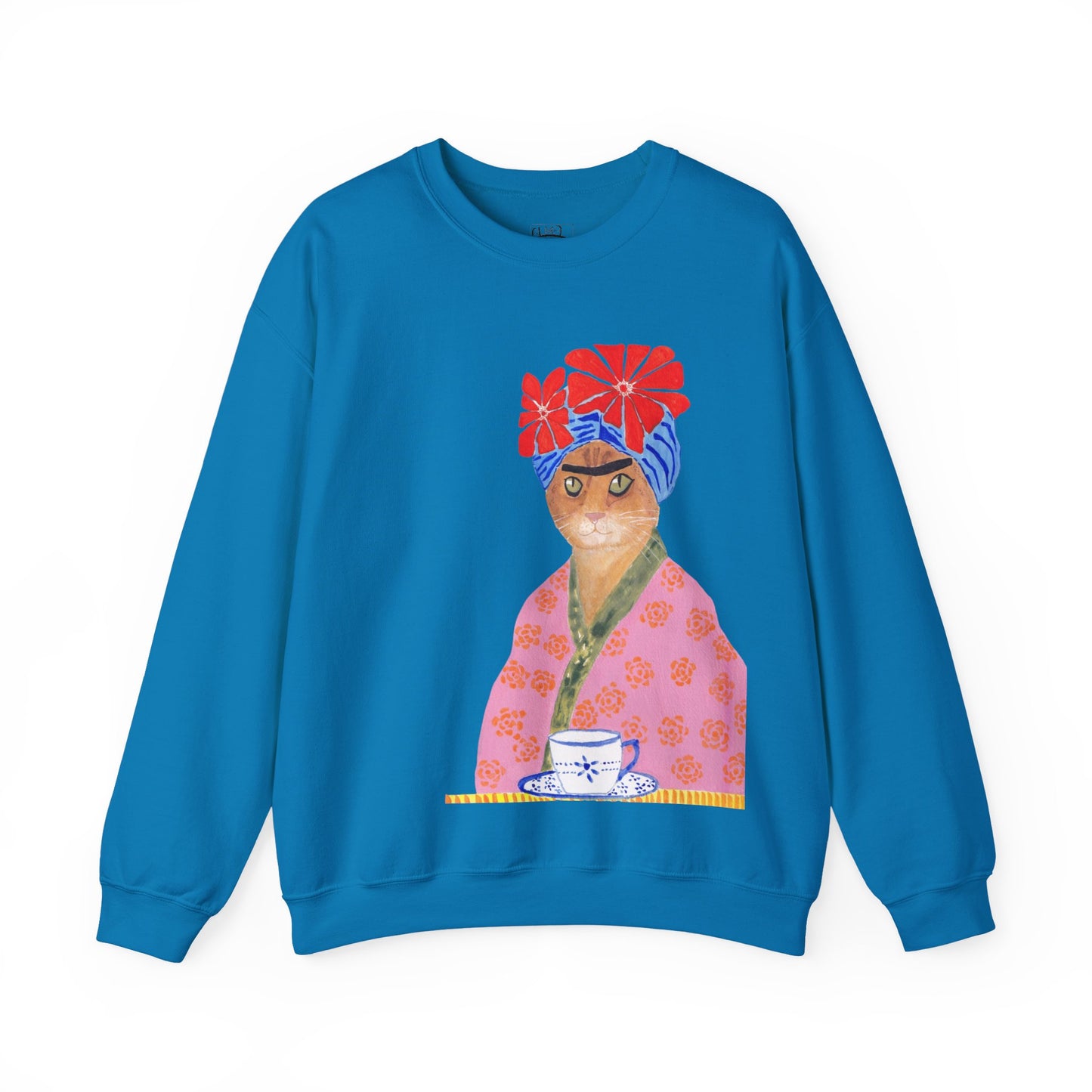 Frida Cat Unisex Heavy Blend™ Crewneck Sweatshirt
