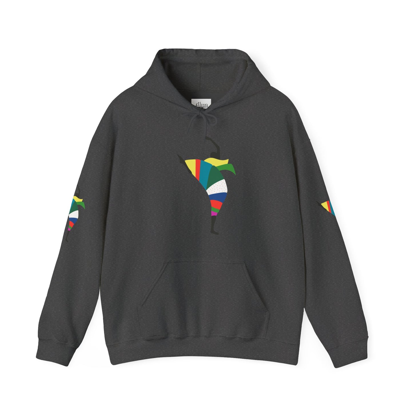 Dance is Organism Unisex Hooded Sweatshirt - Colorful Artistic Dance Design