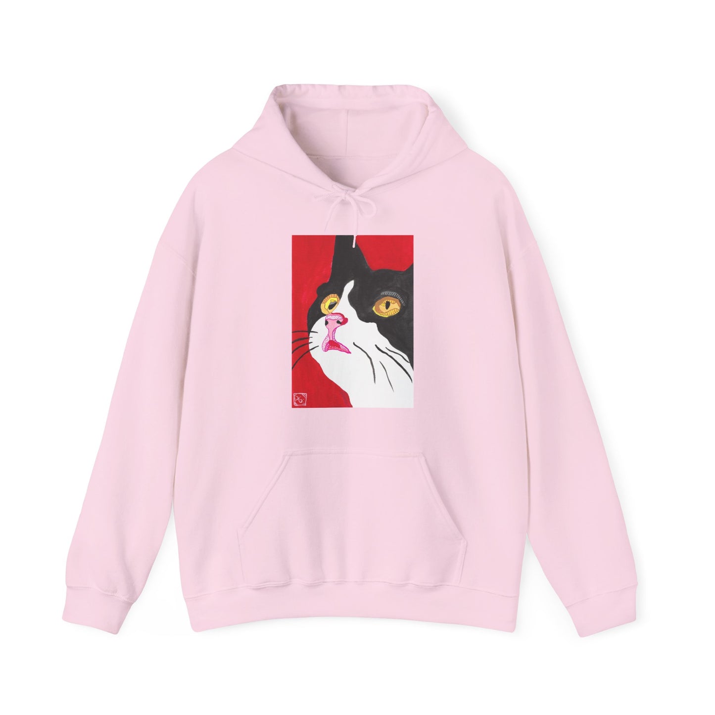 Cat Lover's Unisex Heavy Blend Hoodie - Artistic Cat Design