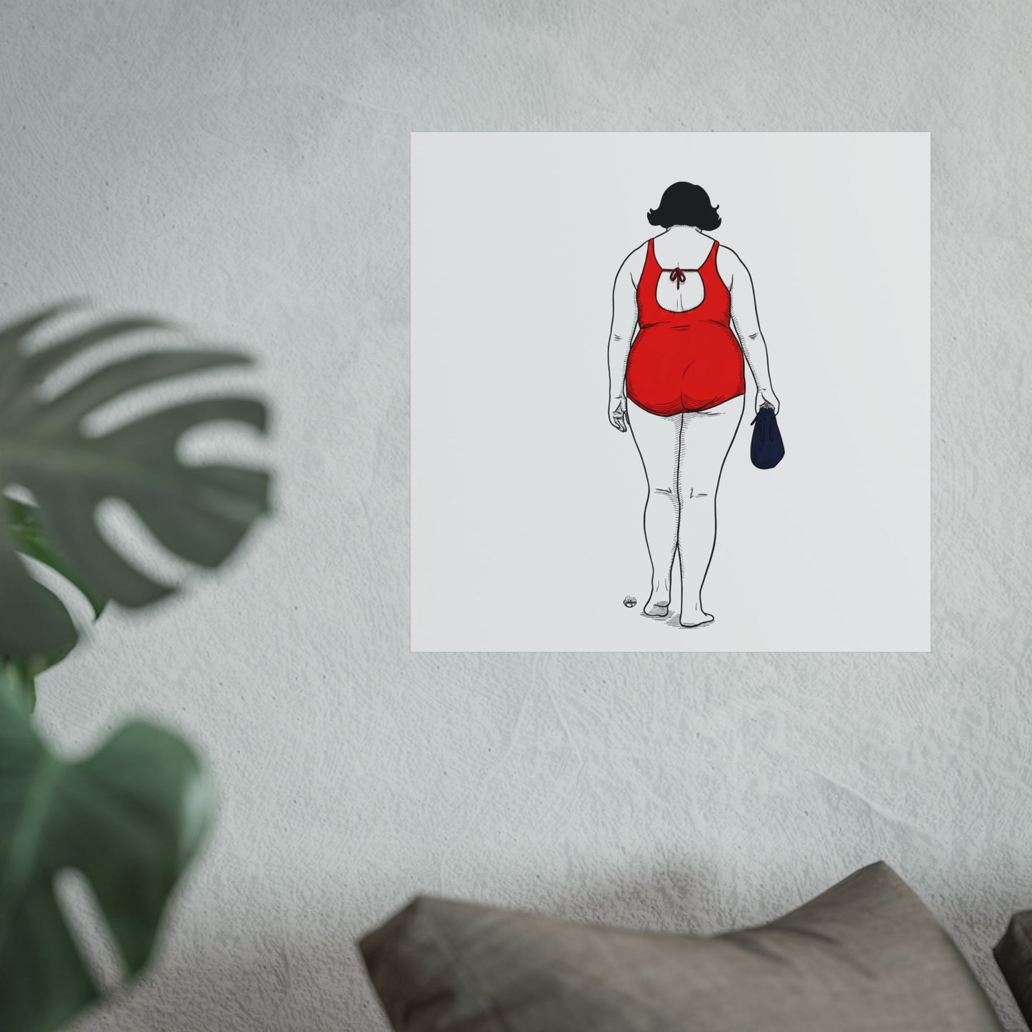 Elegant Swimmer lady Fine Art Posters