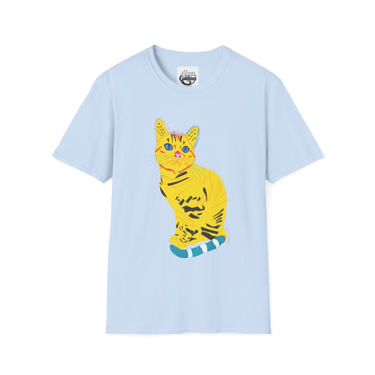Yellow Cat Unisex Softstyle T-Shirt