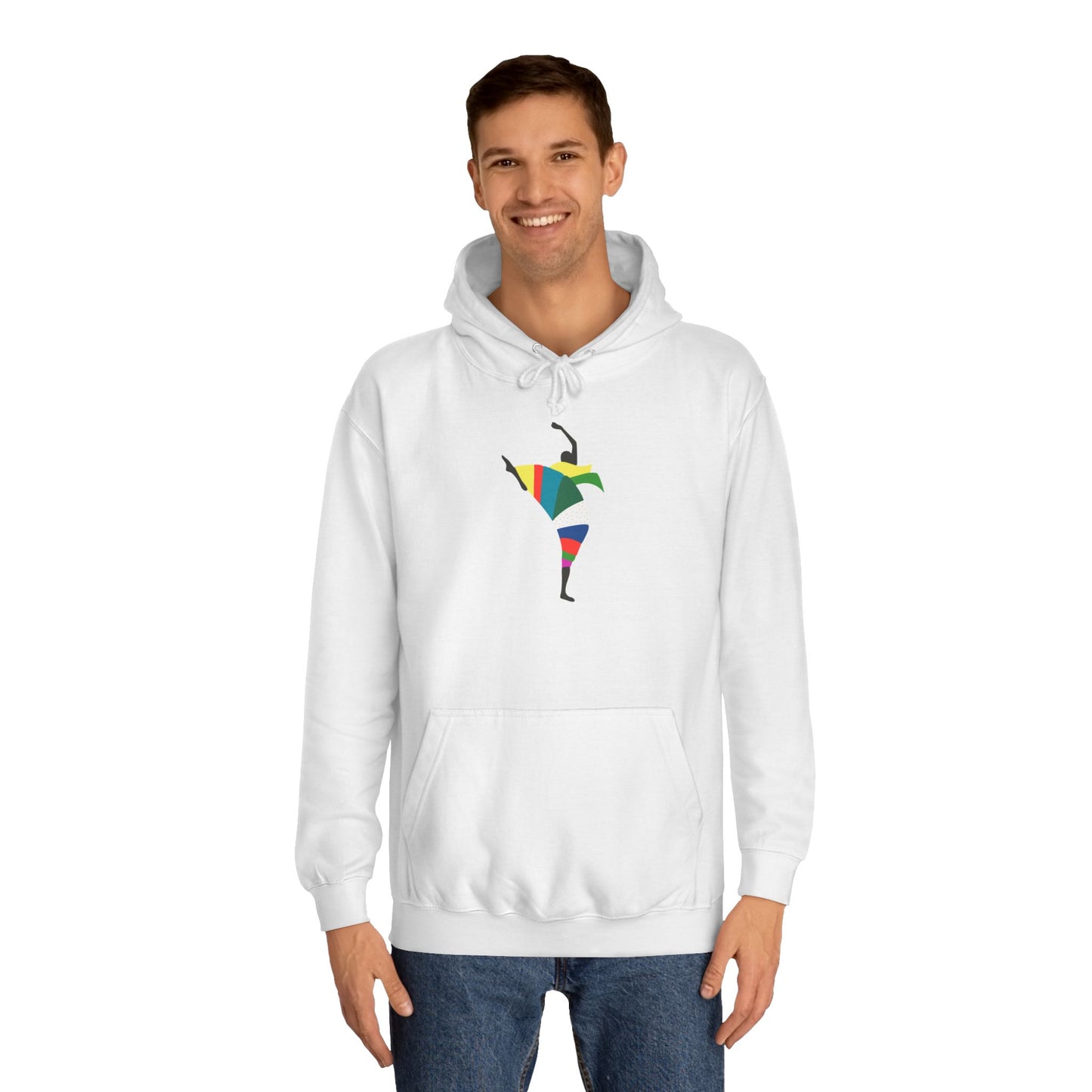 Colorful Dancer Unisex College Hoodie - Stylish Daily Wear