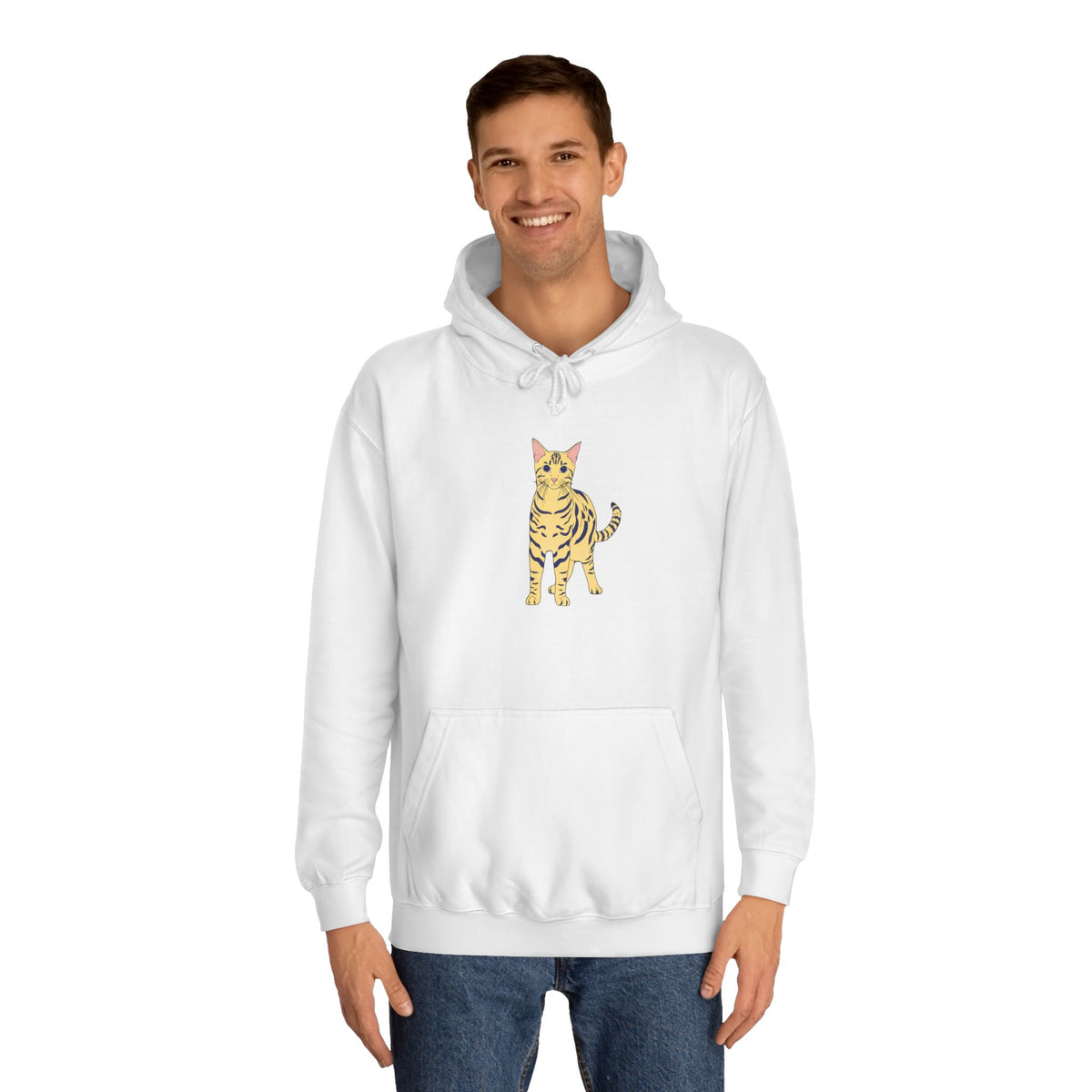 Benjamin The Cat Unisex College Hoodie