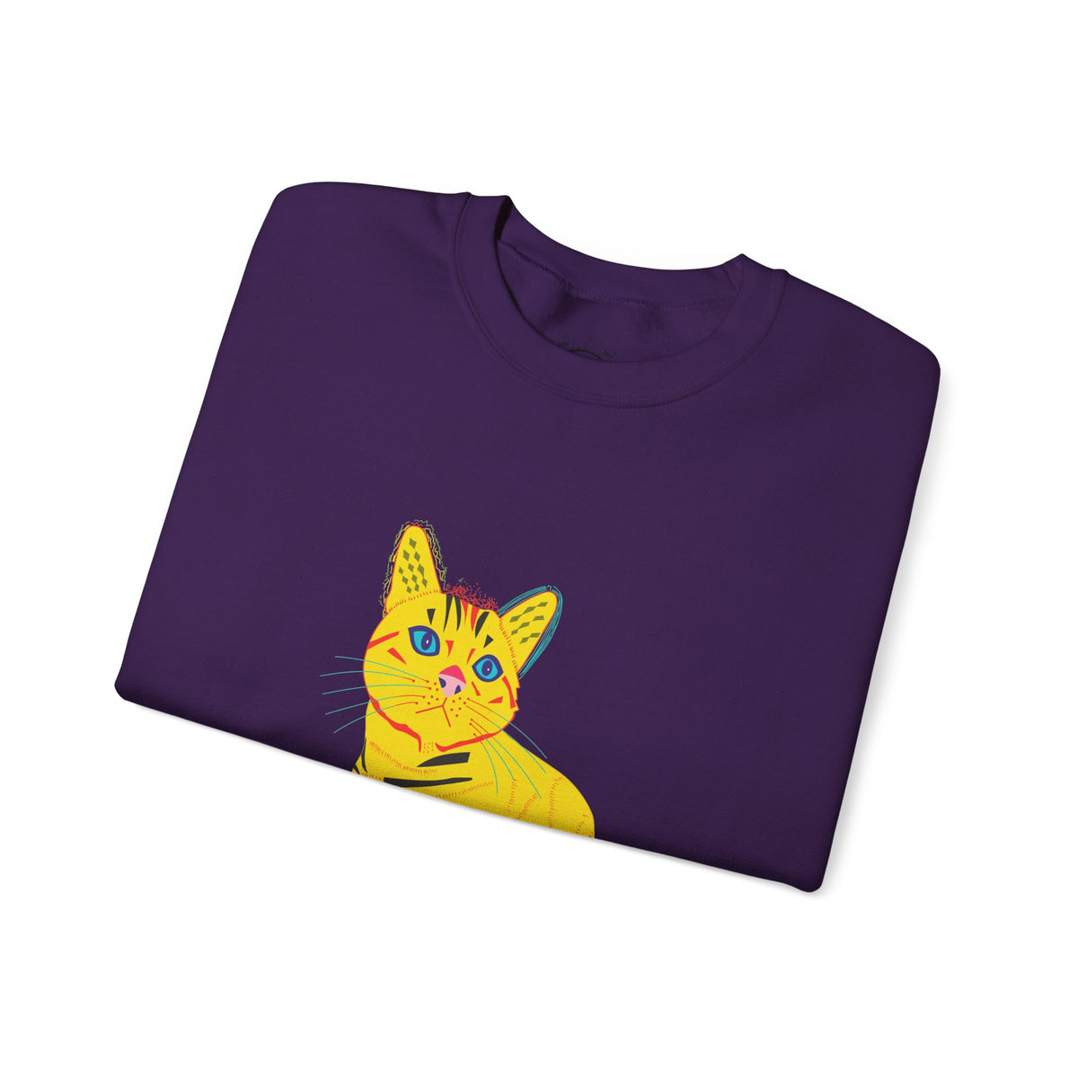 Yellow Cat Unisex Heavy Blend™ Crewneck Sweatshirt