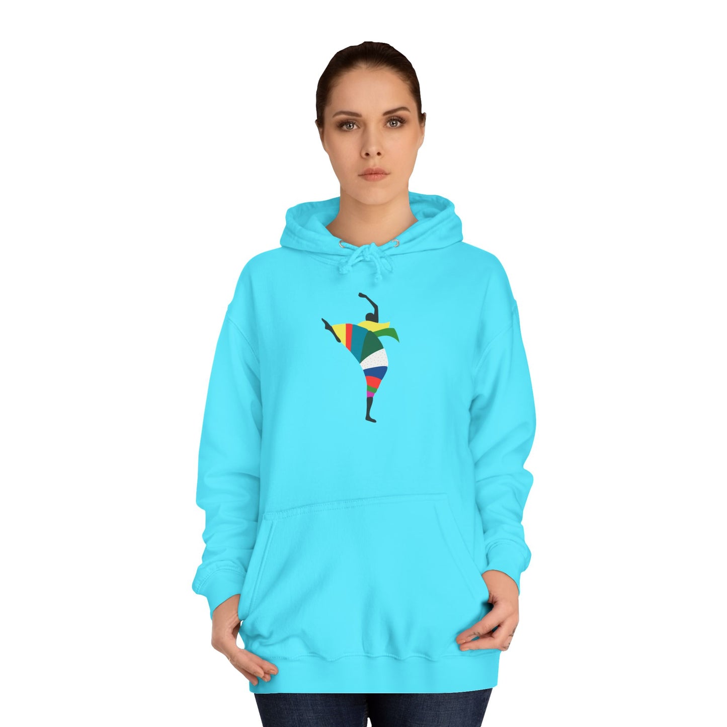 Colorful Dancer Unisex College Hoodie - Stylish Daily Wear