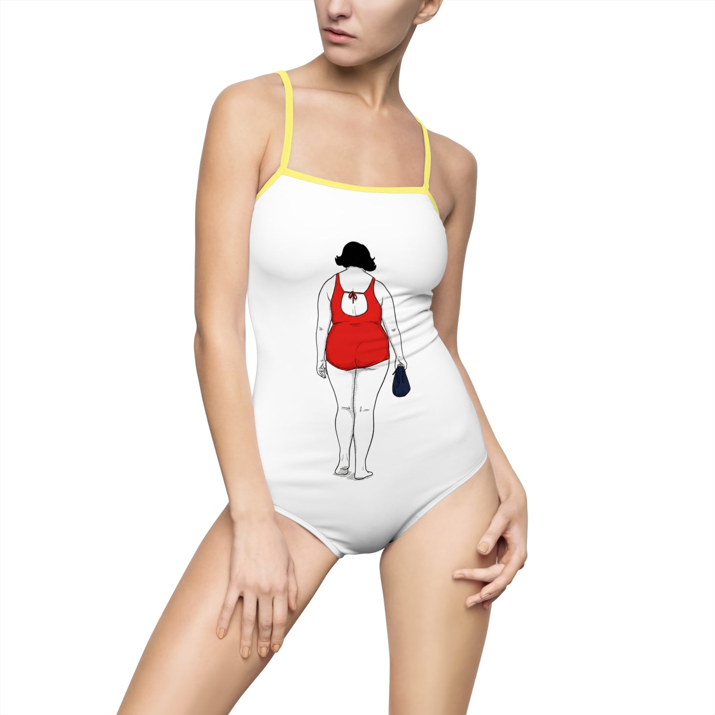 Elegant beach girl Women's One-piece Swimsuit (AOP)