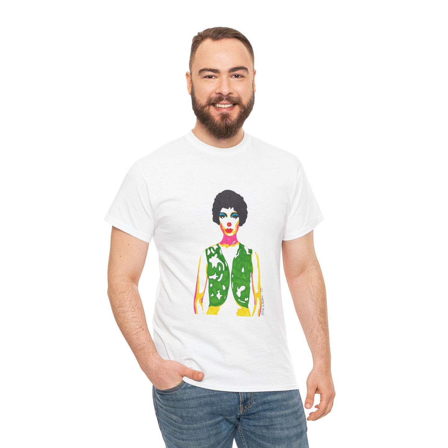 Bright Clown Unisex Heavy Cotton Tee